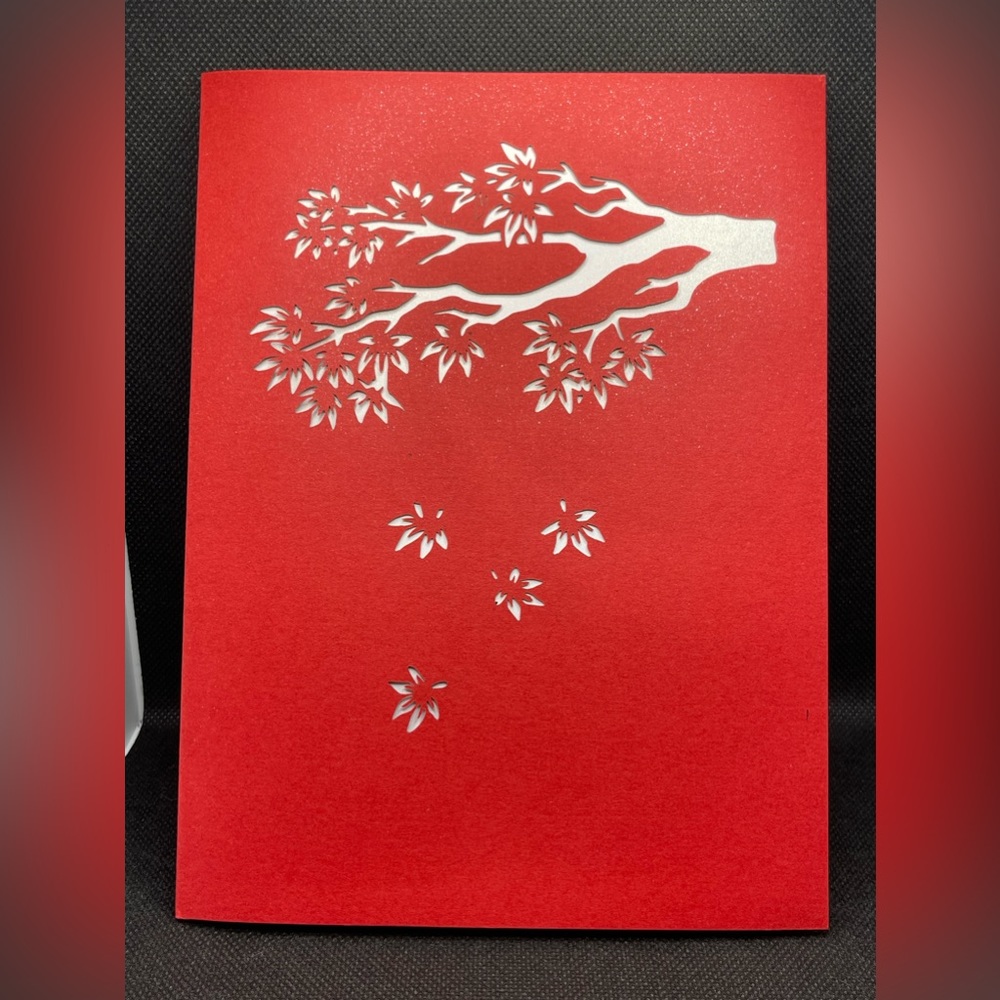 Flower basket pop up card for mom or wife.